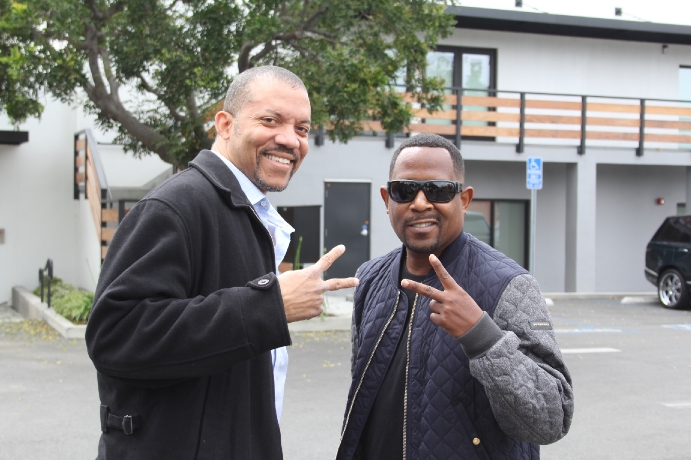 Christopher B. Duncan with Martin Lawrence on Raptors
